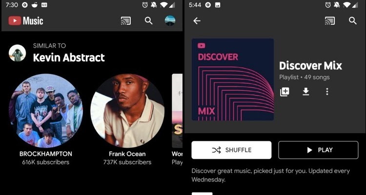 YouTube Takes Cue From With New Discover Mix Weekly Playlist