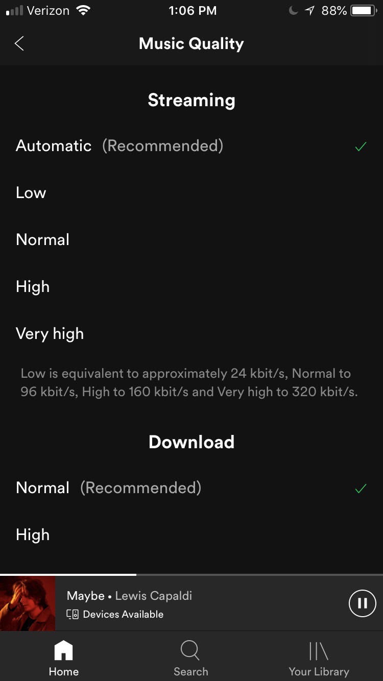 spotify music quality