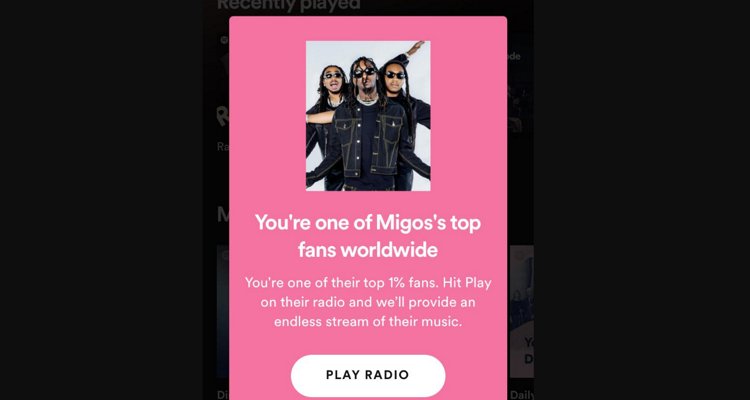 Spotify artist stations