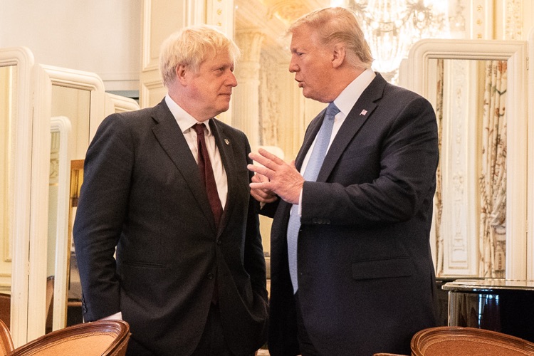 Ahead of post-Brexit changes, British Prime Minister Boris Johnson and U.S. President Donald Trump confer at 2019's G7 (photo: The White House CC0)