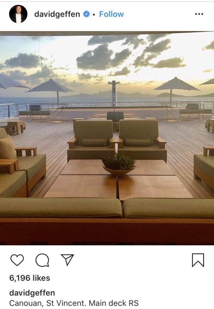David Geffen Instagram Gaffe
