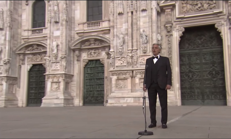 Andrea Bocelli Easter Performance Attracts Millions of Remote Viewers