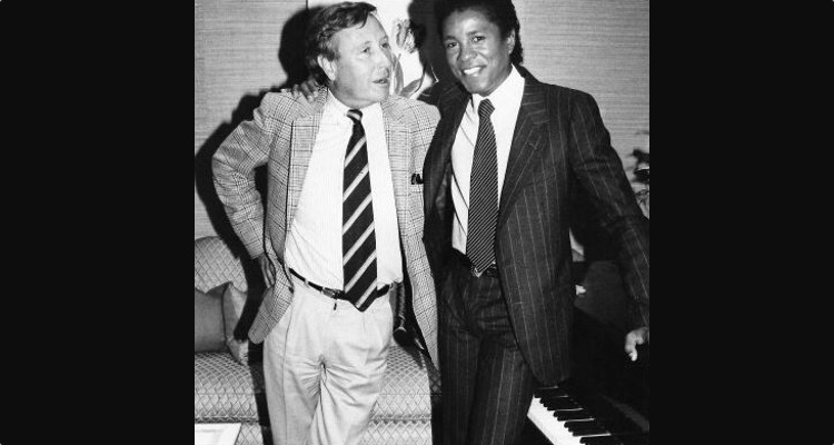 James Fisher with Jermaine Jackson (photo: Adam White)