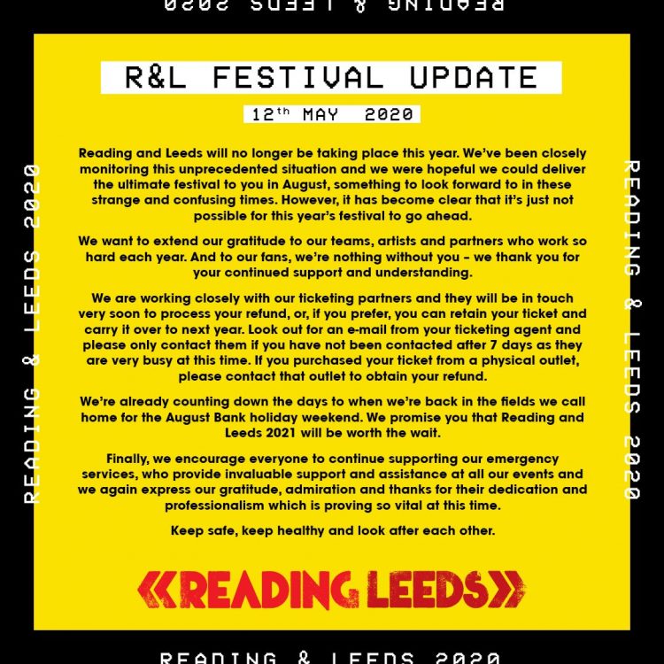 Leeds festival outlet lineup 2021
