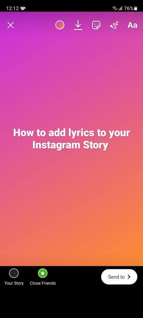 how to add lylrics to any Instagram Story