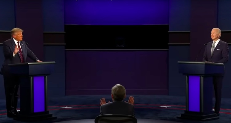 Moderator Chris Wallace unsuccessfully tries to control the Trump-Biden Presidential Debate on Tuesday, September 29th.