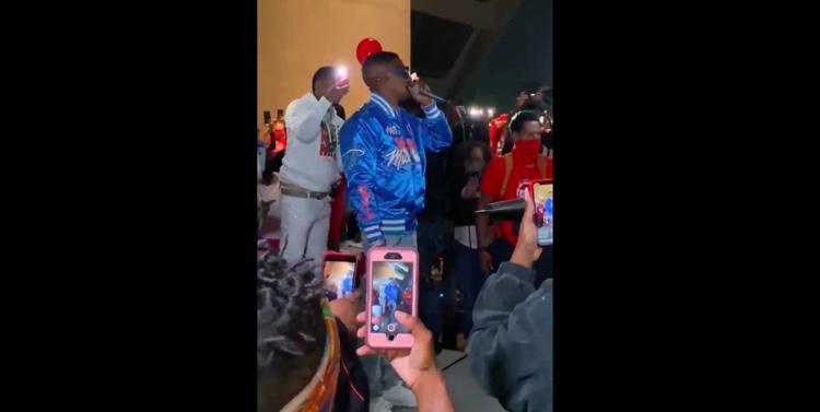 Boosie Badazz paying tribute to Mo3 in Dallas, shortly before the murder attempt.