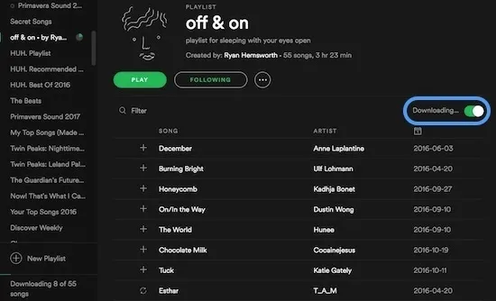 how to download songs on Spotify desktop