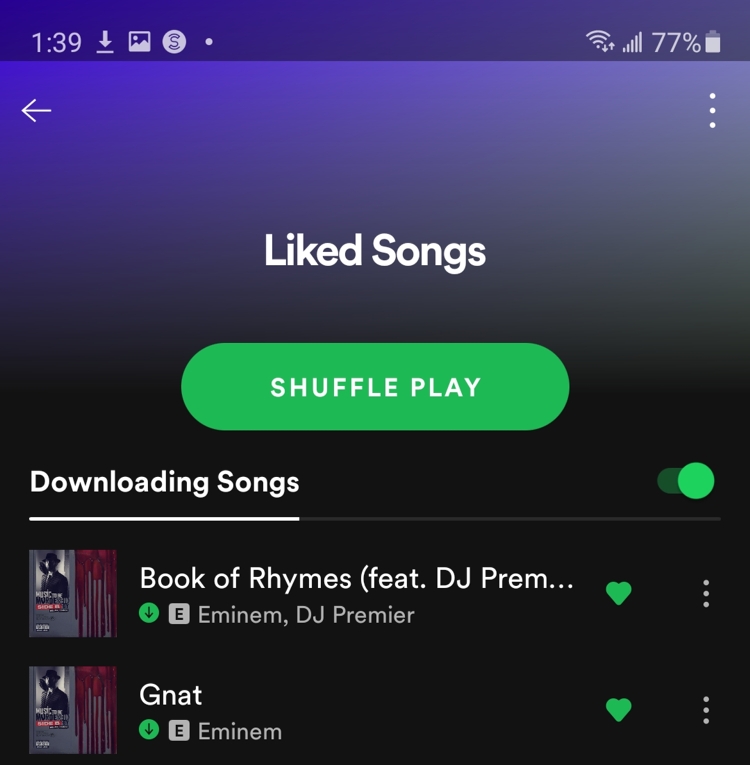 spotify download individual songs