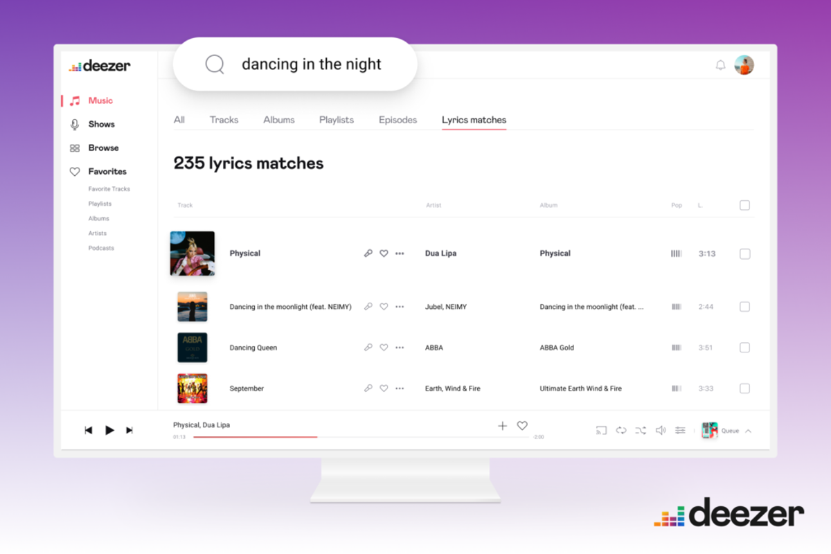 Music lyrics on Deezer  Sing along to your favourite lyrics