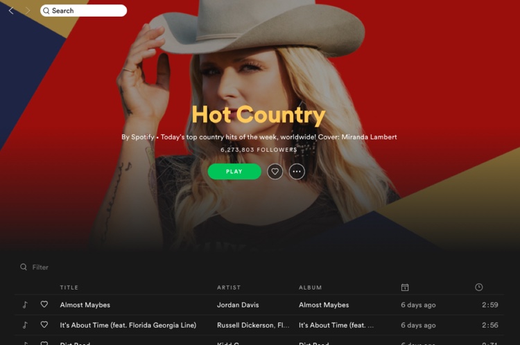 Morgan Wallen missing on Spotify's 'Hot Country' playlist (photo: Digital Music News) 