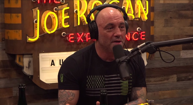 Joe Rogan during a recent podcast episode with guest Anthony Cumia.