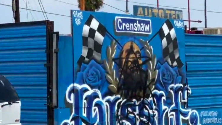 Nipsey Hussle mural in South Los Angeles
