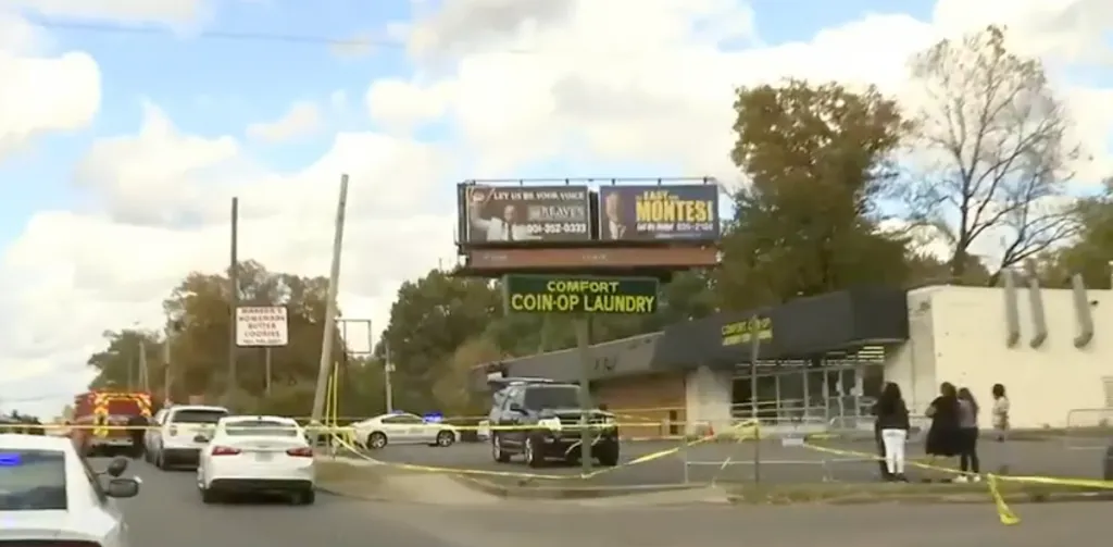 The scene on Wednesday (November 17th) in Memphis, TN, where Young Dolph was confirmed murdered.