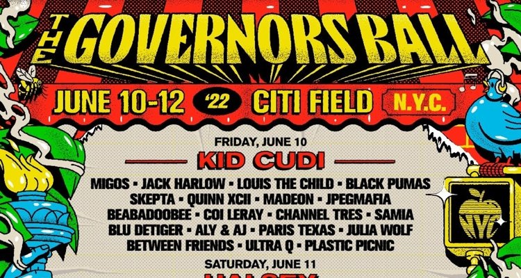 Governors Ball 2022 Lineup J. Cole Halsey and Kid Cudi to Headline