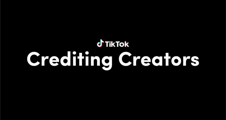 TikTok creator credit