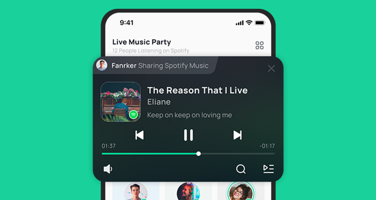 Tiya Spotify music sharing