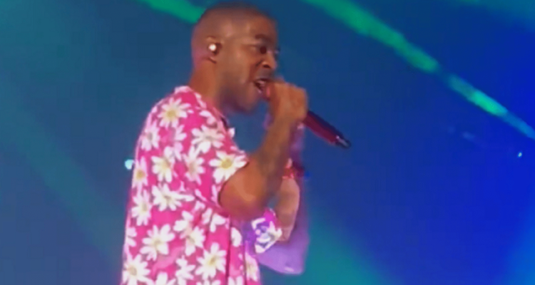 Kid Cudi walks off the stage at Rolling Loud Miami