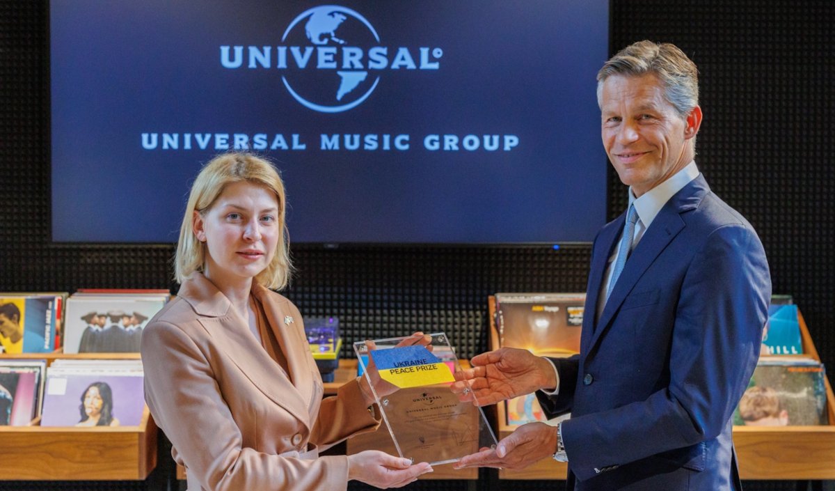 Universal Music Group (UMG) Awarded ‘Ukraine Peace Prize’