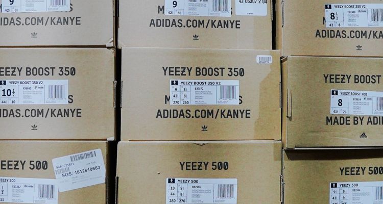 Adidas Yeezy shoes unsold merch
