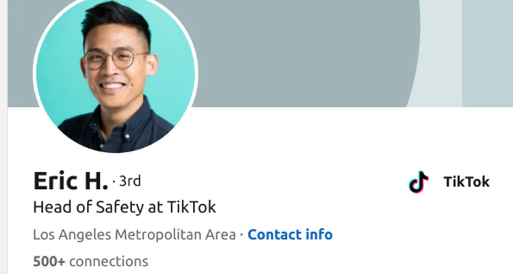 TikTok Head of Safety