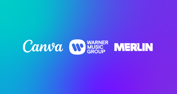 Warner Music Group Canva Merlin partnership