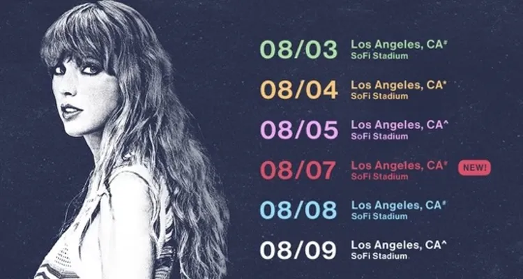 Taylor Swift new dates