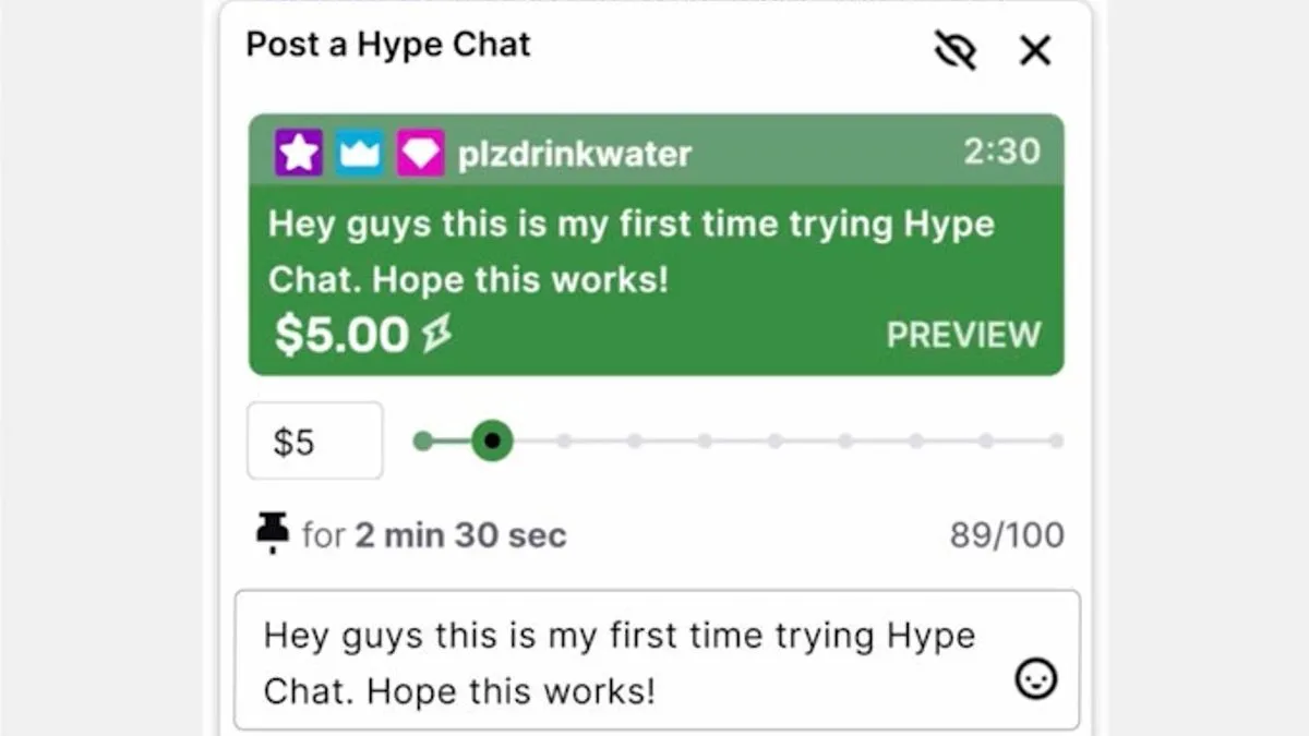 Twitch Introduces Hype Chats — A YouTube Rip-Off