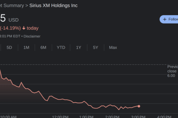 Sirius XM shares decline