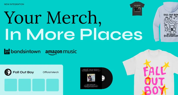 Amazon Music integrated merch