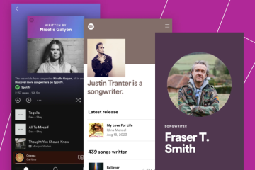 Spotify Songwriter promo cards