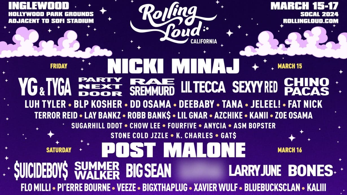 Nicki Minaj, Post Malone, Lil Uzi Vert to Headline Rolling Loud 2024