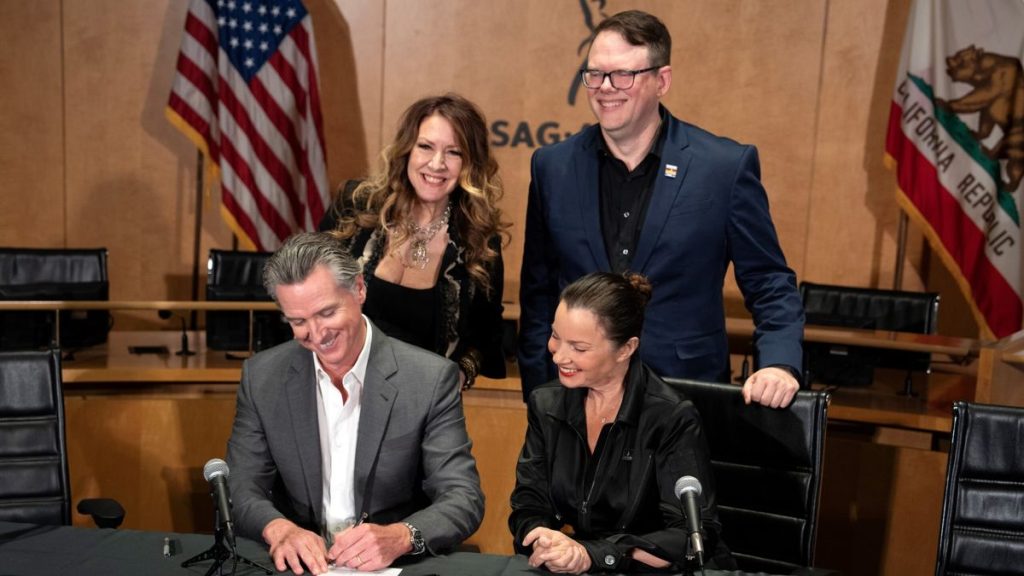 AI protections bill CA Gavin Newsom