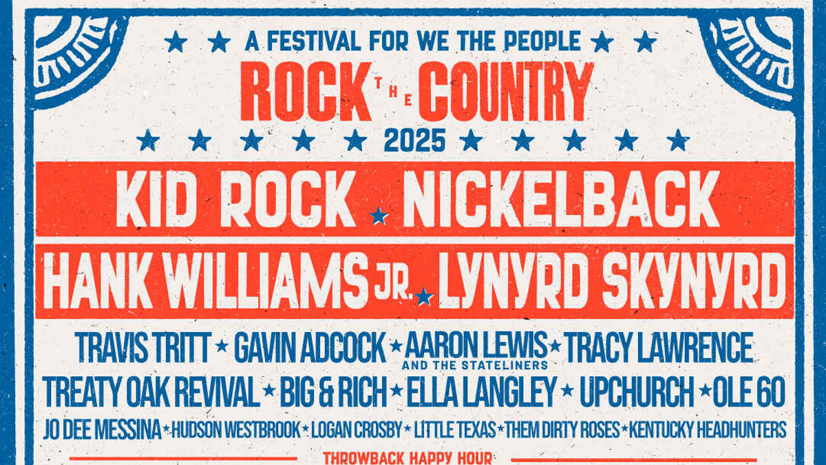 Kid Rock, Nickelback Slated to Headline Rock the Country 2025