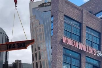 Morgan Wallen Nashville bar sign
