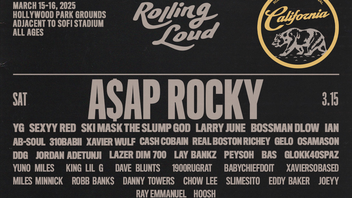 AAP Rocky, Playboi Carti, Peso Pluma Top Rolling Loud 2025 Cali