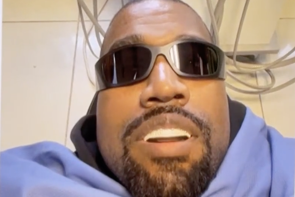 A shot from Kanye West’s Super Bowl ad for his website, Yeezy.com, which aired in select local markets (photo: Digital Music News)