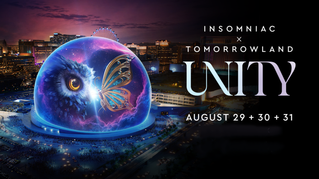 Insomniac Tomorrowland Unity festival at Las Vegas Sphere