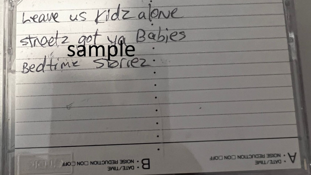 unreleased tupac music and handwritten lyrics for sale