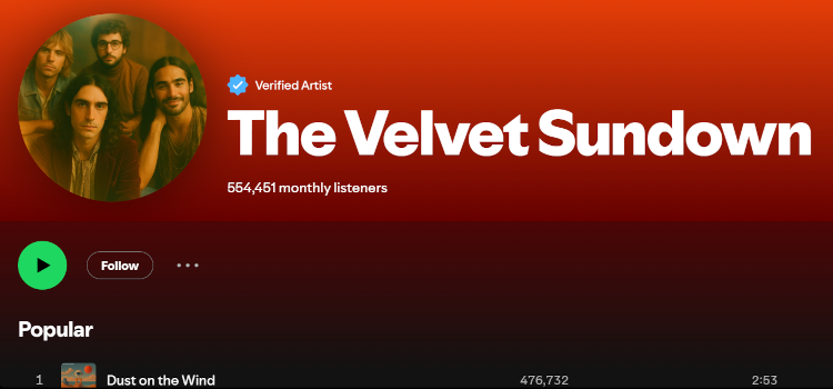 Velvet Sundown Tops 550K Spotify Listeners, Refutes AI Claims Velvet Sundown