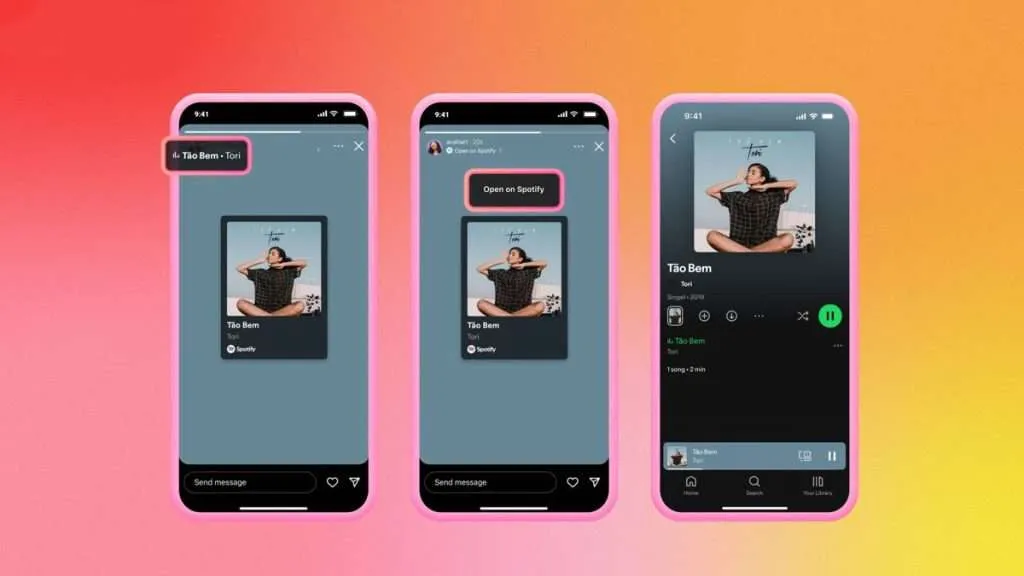 Spotify Instagram integration 