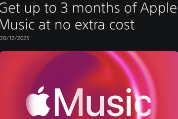 Apple Music Playstation Plus subscribers offer of free trial for three months