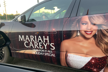 Mariah Carey waymo wrap