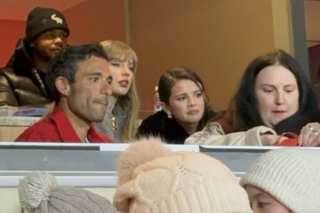 Taylor Swift and Selena Gomez follow the action a during the Chiefs' recent loss to the Houston Texans (Photo: Digital Music News)