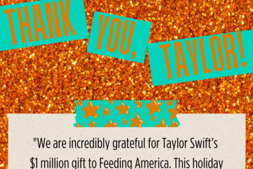 Taylor Swift donates to Feeding America