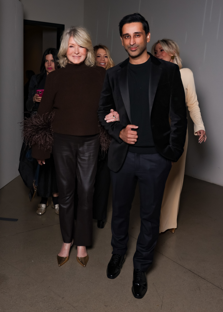 Martha Stewart Dhaval Bhanusali hanging at UMG's Grammy afterparty at Nya Studios, LA (Photo: BFA for Universal Music Group)