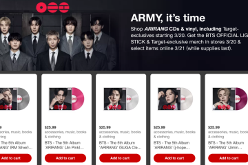 Target BTS exclusive merch
