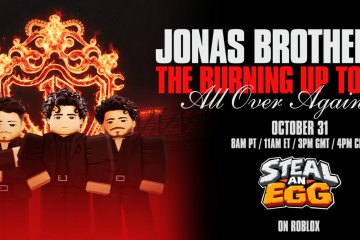 Jonas Brothers roblox steal an egg halloween concert