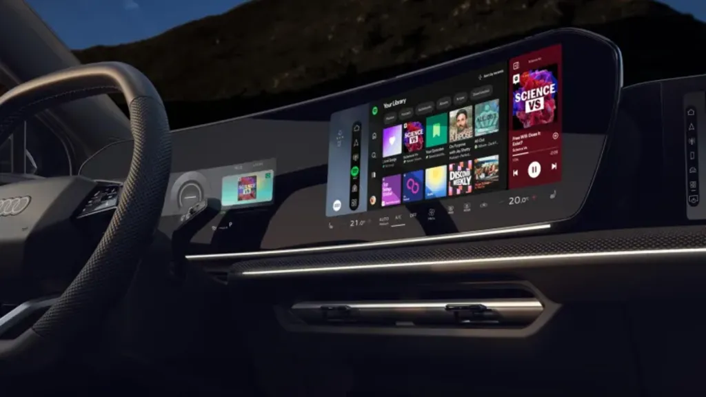 Spotify and Audi in-car native app